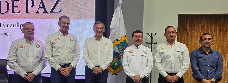 Rector de la UAT presenta avances del Atlas de Riesgos ante el gobernador en la Mesa de Paz