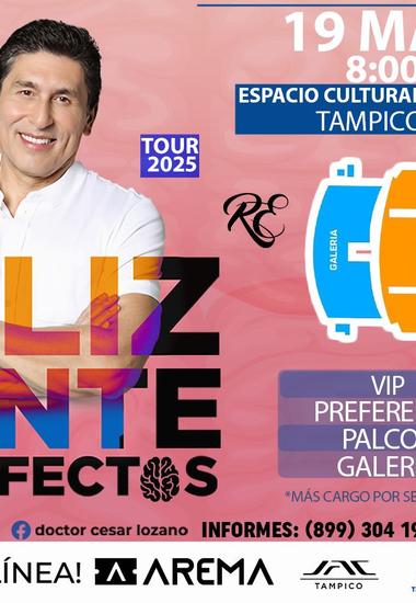 Invita DIF Tamaulipas a la conferencia “Feliz Mente Imperfectos” de César Lozano