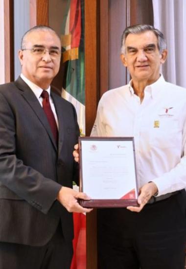 Nombra Américo Villarreal Anaya a Marco Antonio García Barrientos como nuevo consejero jurídico de la Oficina del Gobernador