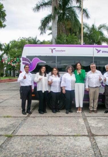 Fortalece DIF Tamaulipas red de transporte adaptado en los 43 municipios