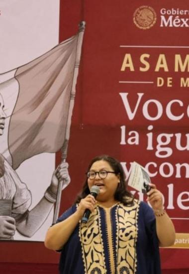 Visita Tamaulipas Citlalli Hernández y llama a construir un país sin violencia contra las mujeres