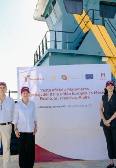 Inicia embajador de la Unión Europea visita a Tamaulipas