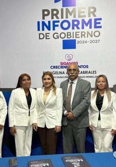 Asiste secretario de Desarrollo Rural al informe de la presidenta de Antiguo Morelos