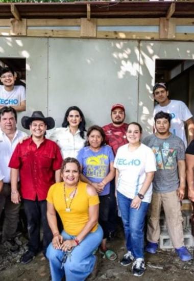 INJUVE Y TECHO México contribuyen al patrimonio de las familias que habitan en sectores vulnerables de Tampico