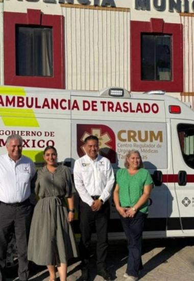 Amplía Salud red de ambulancias en Jiménez, Soto la Marina y Aldama