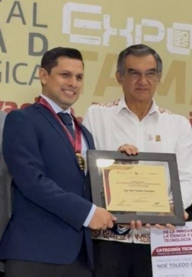 Reconoce UTM a docente por ganar Premio Estatal de Innovación, Ciencia y Tecnología 2025
