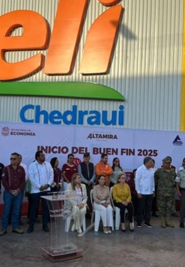 Presente Guardia Estatal en arranque de El Buen Fin 2025 en la zona sur