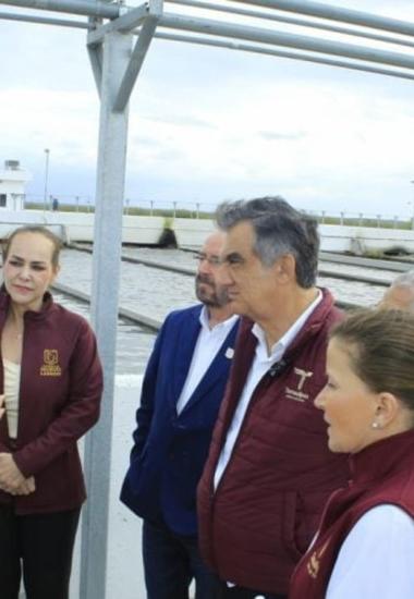 Supervisa Américo rehabilitación de tratadora de aguas residuales en Nuevo Laredo