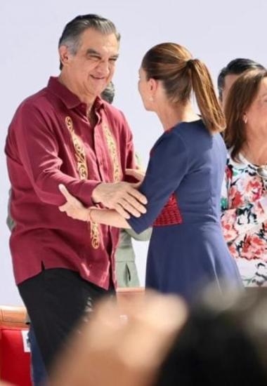 Acompaña Américo a la presidenta Sheinbaum en celebración de 7 años de la 4T