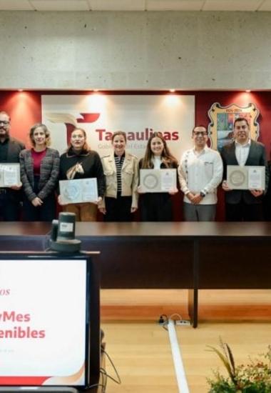 Reconocen a empresas tamaulipecas galardonadas con distintivo “México Muy Mexicano”