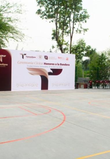 Más y mejores espacios para aprender: gobernador entregó obras en escuela de Ciudad Victoria