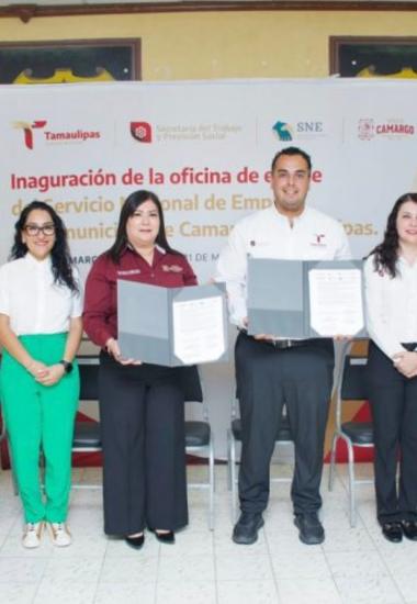 Inauguran Oficina de Colaboración del Servicio Nacional de Empleo en Camargo