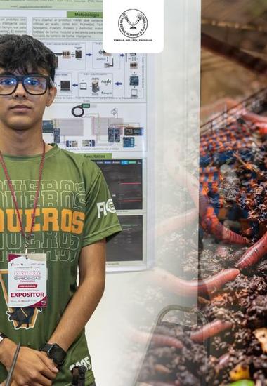 Estudiante de la UAT desarrolla prototipo con IA para optimizar la lombricultura a bajo costo