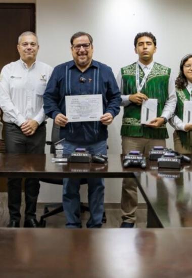 Reconoce SET talento de estudiantes del CONALEP premiados en Mundial de Robótica en Japón